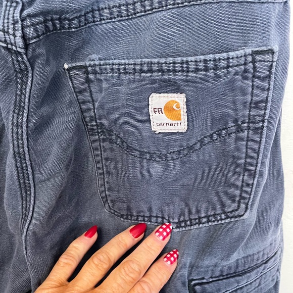 Carhartt blue Workwear Pants Flame Retardant size 34/32 - Picture 5 of 5